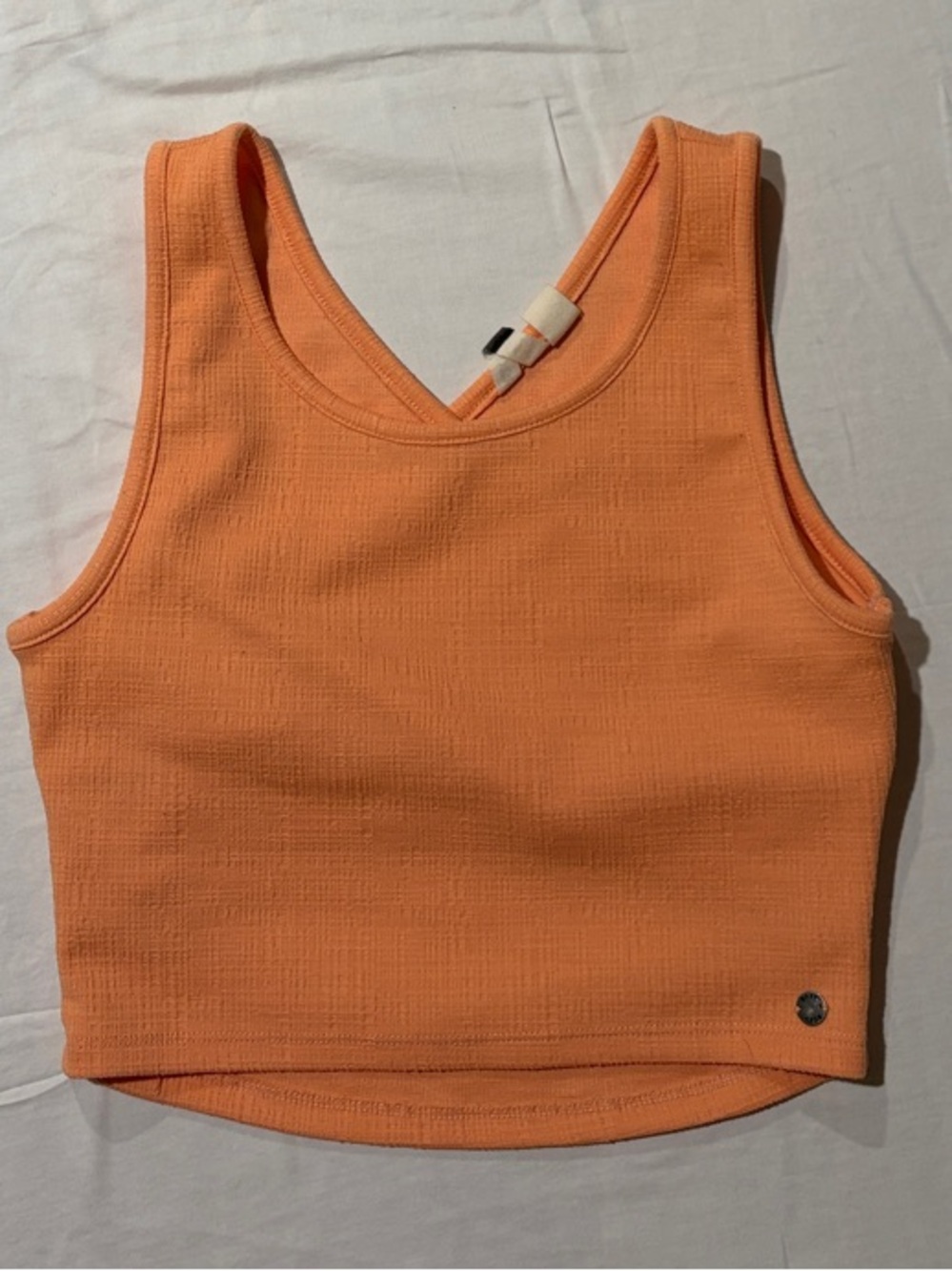 Roxy Light Orange Crop Tank Top